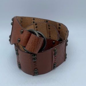 Another Line Studded Leather Belt